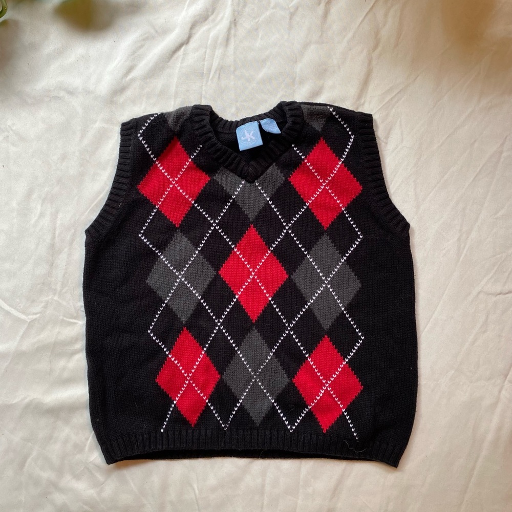 J Khaki boys sweater vest